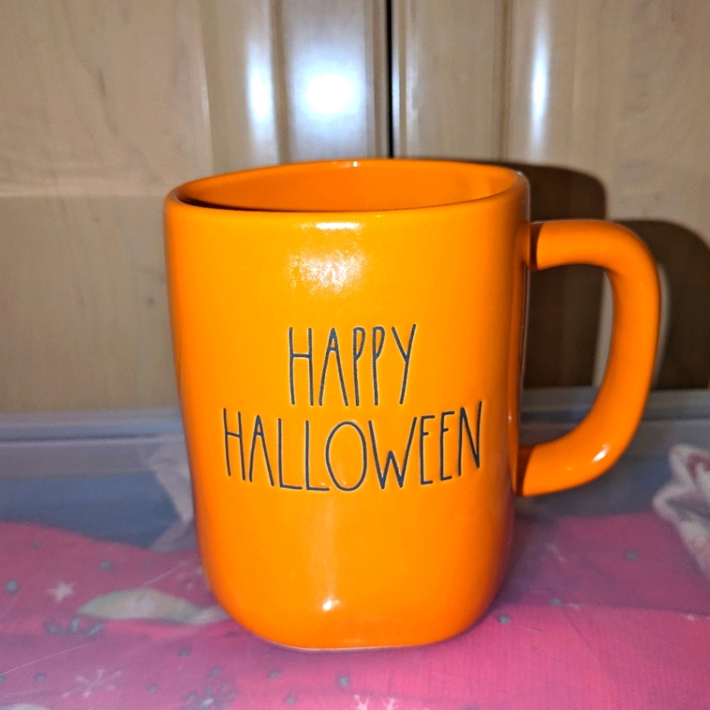 Rae Dunn Happy Halloween Orange Mug
